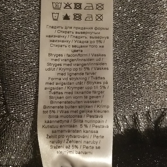 Size M/L silver and ribbed sleeved shirt - Picture 3 of 3